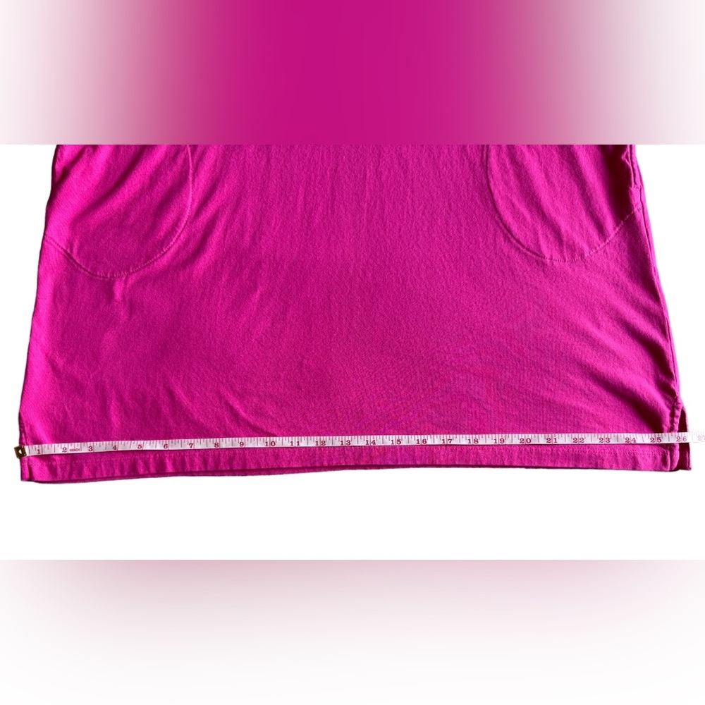 Lands End Pink Sleeveless Dress Embroidered - Cover Up Size Large - Picture 10 of 15